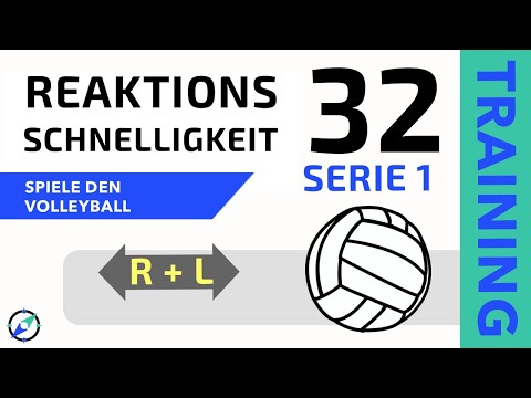 Reaktionstraining 32 - Spiele den Volleyball