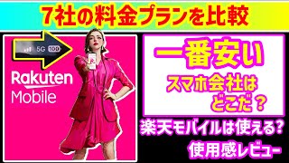 楽天モバイルの評価と格安SIMのスマホ料金プラン比較【MVNOコスパ 対決・人気のスマホ・スマホの選び方ベスト】