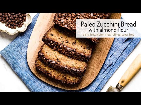 , title : 'Paleo Zucchini Bread with Almond Flour Recipe | Gluten Free'