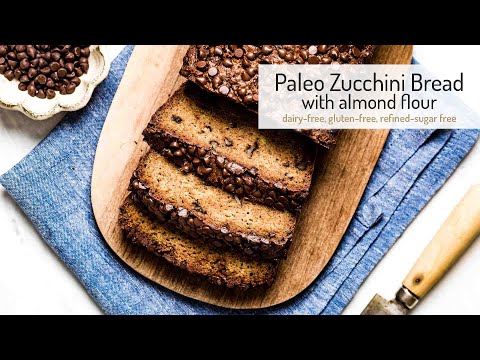 Paleo Zucchini Bread with Almond Flour Recipe | Gluten Free