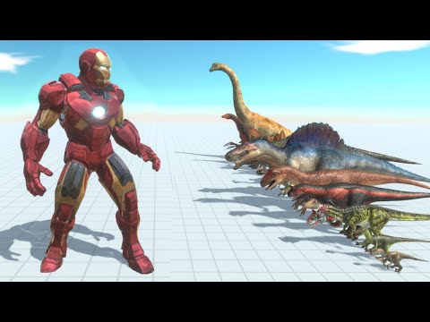 Iron Man vs Dinosaurs - Animal Revolt Battle Simulator