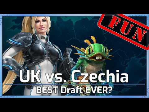 FUN! UK vs Czechia - BEST Draft EVER? - Nations Cup Groups - Heroes of the Storm