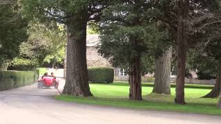 Flying Scotsman Classic Car Rally Leaving Scone Palace Perthshire Scotland
