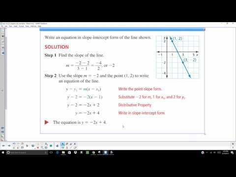 Big Ideas Algebra 1 Chapter 4 Section 2