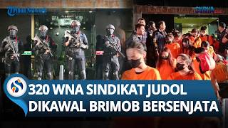 Dikawal Brimob Bersenjata Lengkap! 320 WNA Sindikat Judol di Hayam Wuruk Dipindahkan ke Rudenim