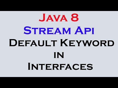 17.7 Java 8 Stream Api Features part 6 Defining methods in Interface using Default Keyword