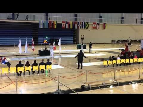 On guard! Fencing duel at the Pan Am Sports Centre