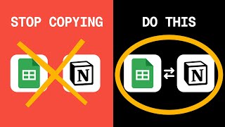 Stop Copying Data Between Google Sheets and Notion