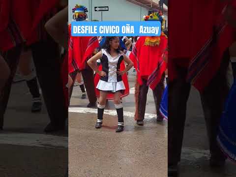 Desfile Cívico,  Oña, Azuay, Ecuador