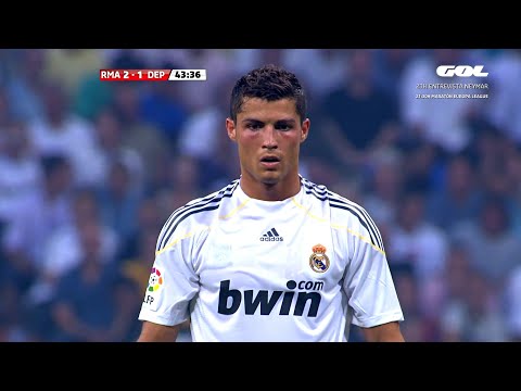 Cristiano Ronaldo Scores His FIRST EVER OFFICIAL Goal For Real Madrid (2009)