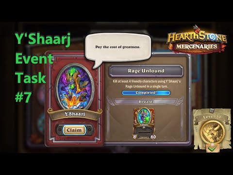 Y'Shaarj Event Task 7 : Rage Unbound : Hearthstone Mercenaries