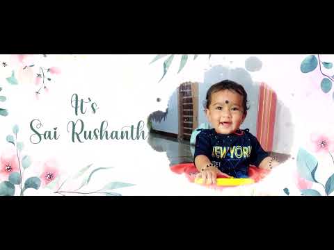Sai Rushanth || 1st Birthday Invitation Video || Unique Studios