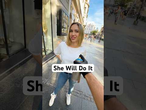 Asking A Stranger If I Can Upgrade Her T-Shirt