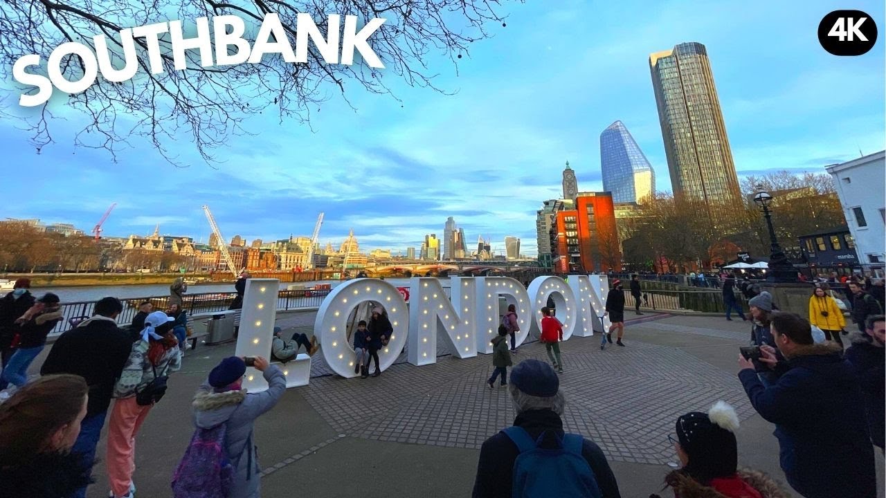 The Most Beautiful & Romantic Walk in London - SOUTHBANK 