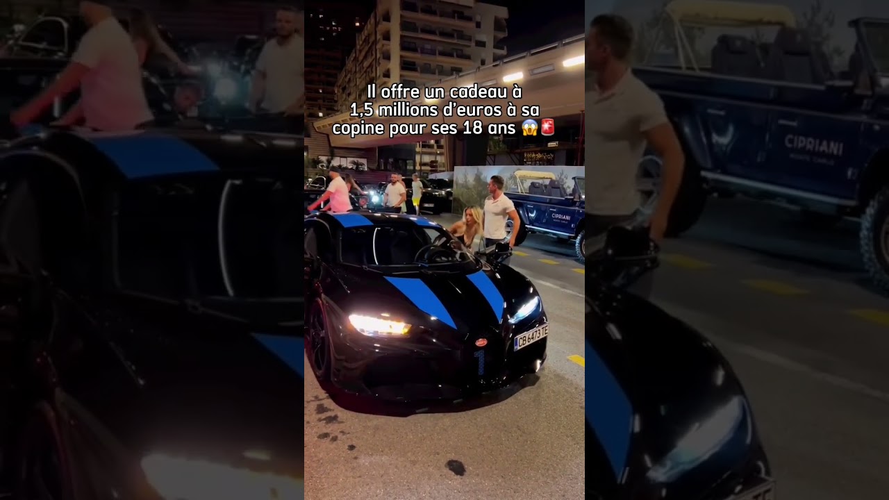 Il offre un cadeau à 1,5 millions d’euros à sa copine de 18 ans #pourtoi #bugatti #cadeau
