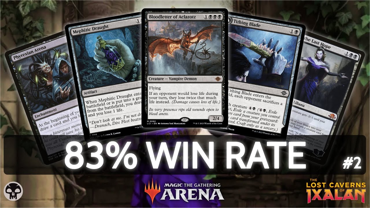 ⚫ Mono Black Devotion, 83% Win Rate part 2 | MTG Arena | Explorer | BO3 | The Lost Caverns of Ixalan