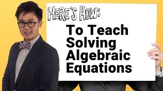 Solving Algebraic Equations teaching video thumbnail