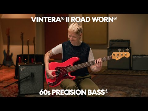 Fender Vintera II Road Worn '60s Precision Bass - Charcoal Frost Metallic image 7
