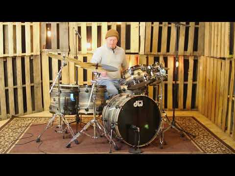 DW Contemporary Classic Clear Lacquer Over Dark Poplar Drum Set - 23, 10, 12, 14, 16 - SO#1131175