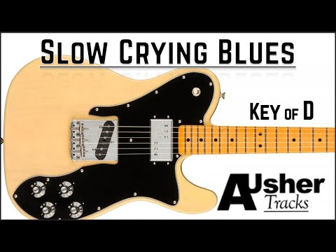 Crying Blues 12 Bar in D major | Guitar Backing Track