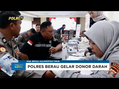 POLRES BERAU GELAR DONOR DARAH JELANG HARI BHAYANGKARA KE-79
