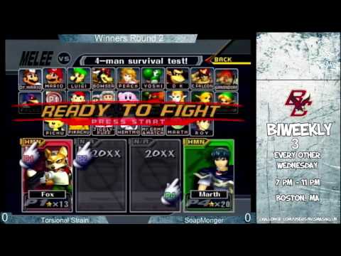 BC Biweekly 3: Winner's Round 2 - Torsional Strain (Fox) vs. Soapmonger (Marth)