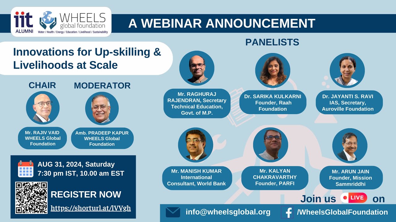 Webinar- Innovations for Up-skilling and Livelihoods at Scale
