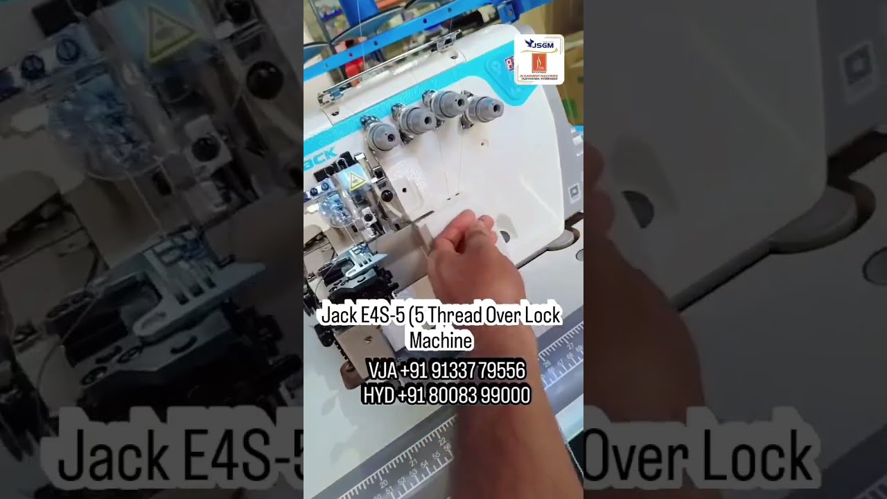 JACK E4S - 5 (5 Thread Over Lock Machine) Call us for Details 9133779556