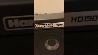 Video thumbnail for Quick review on Hartke bass amplifier hd150 by J H