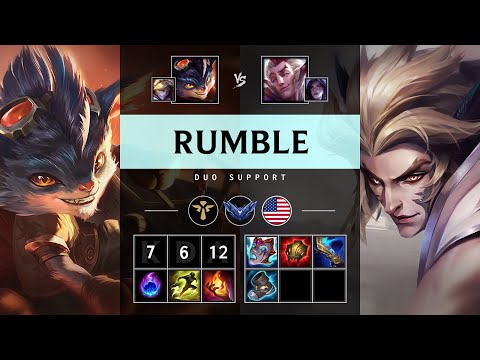 Rumble Support vs Rakan - NA Diamond Patch 25.16
