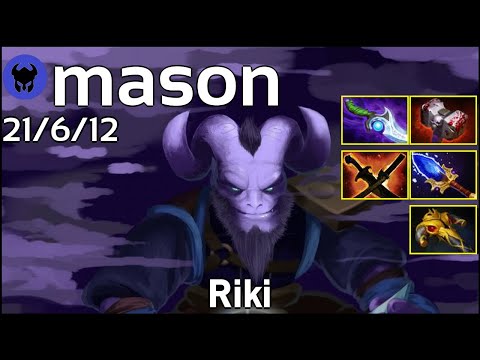 mason plays Riki!!! Dota 2 7.20