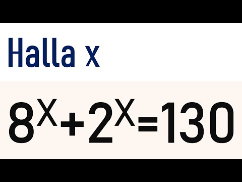 RESOLUCIÓN DE LA ECUACIÓN EXPONENCIAL DADA. Matemáticas Básicas