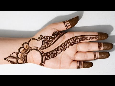 Simple stylish mehndi design | mehandi design | easy front hand mehndi design | mehandi design new