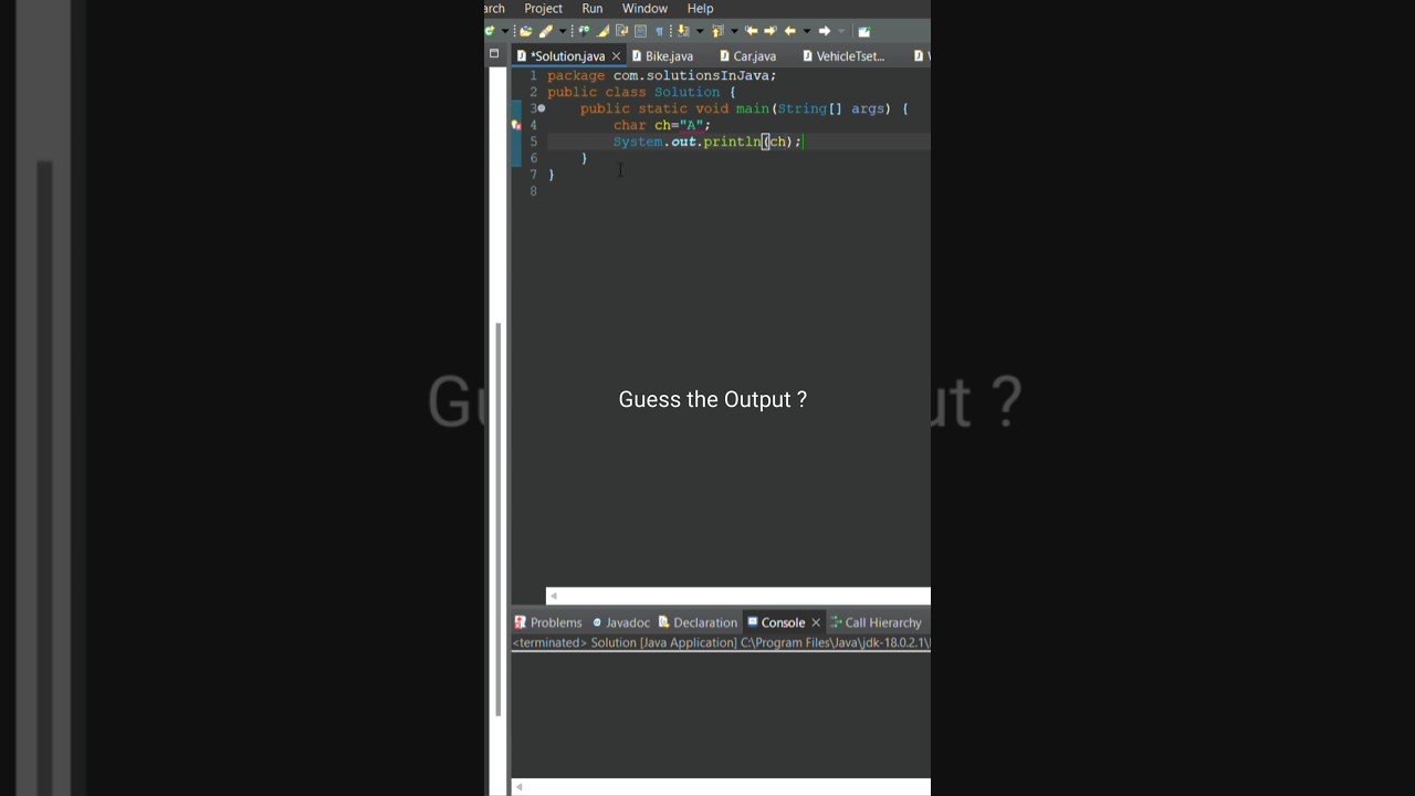 Guess the Output of these Java Program #java #learnwithme #coding