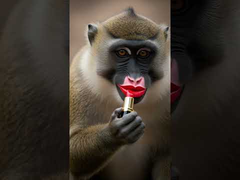 monkey comedy video 😂 #funny #makeup #viralvideo #shorts