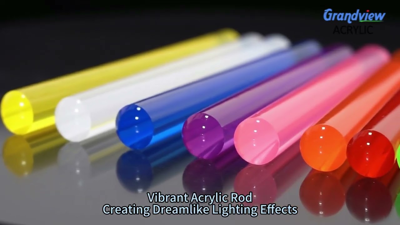 Vibrant Colored Acrylic Tubes And Rods | 93% Light Transmittance For Dreamlike Lighting