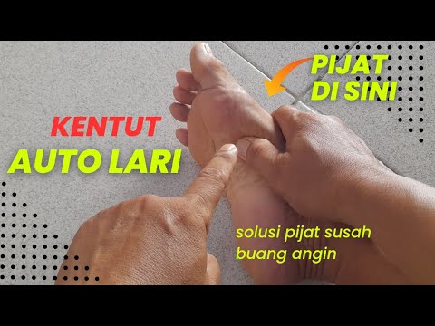 massage for difficult flatulence/farting difficulties @salamsehat2371#reflexologymassage#farting ...