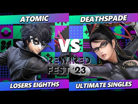 ReWired Fest 2023 Top 8 - Atomic (Joker) Vs. Deathspade (Bayonetta) Smash Ultimate - SSBU