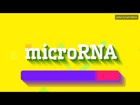 HOW PRONOUNCE MICRORNA! (BEST QUALITY VOICES)