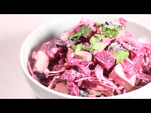 Veganer Hering Salat [Proteinreich & Gesund] | Unsere Vegane Küche 💚