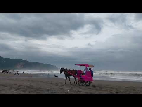 The beach is a natural painting full of magic