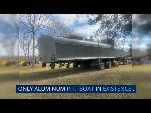PT BOAT FOR SALE - PT8 PATROL TORPEDO - PRICE REDUCED - $375,000 - ALUMINUM  ORIGINAL RUNNING