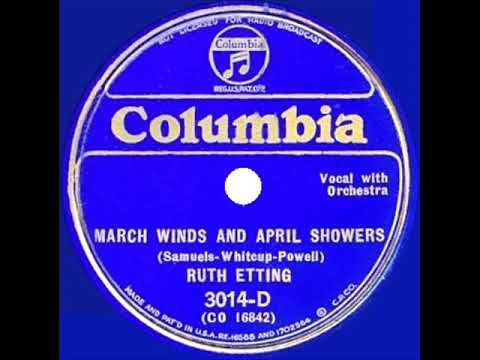 1935 Ruth Etting - March Winds And April Showers