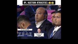 IPL Auction RCB Atrocities 🤣 Faf du plessis வாங்காமல் போன CSK | விலை ஏத்தி விட்ட DC 😡 #shorts