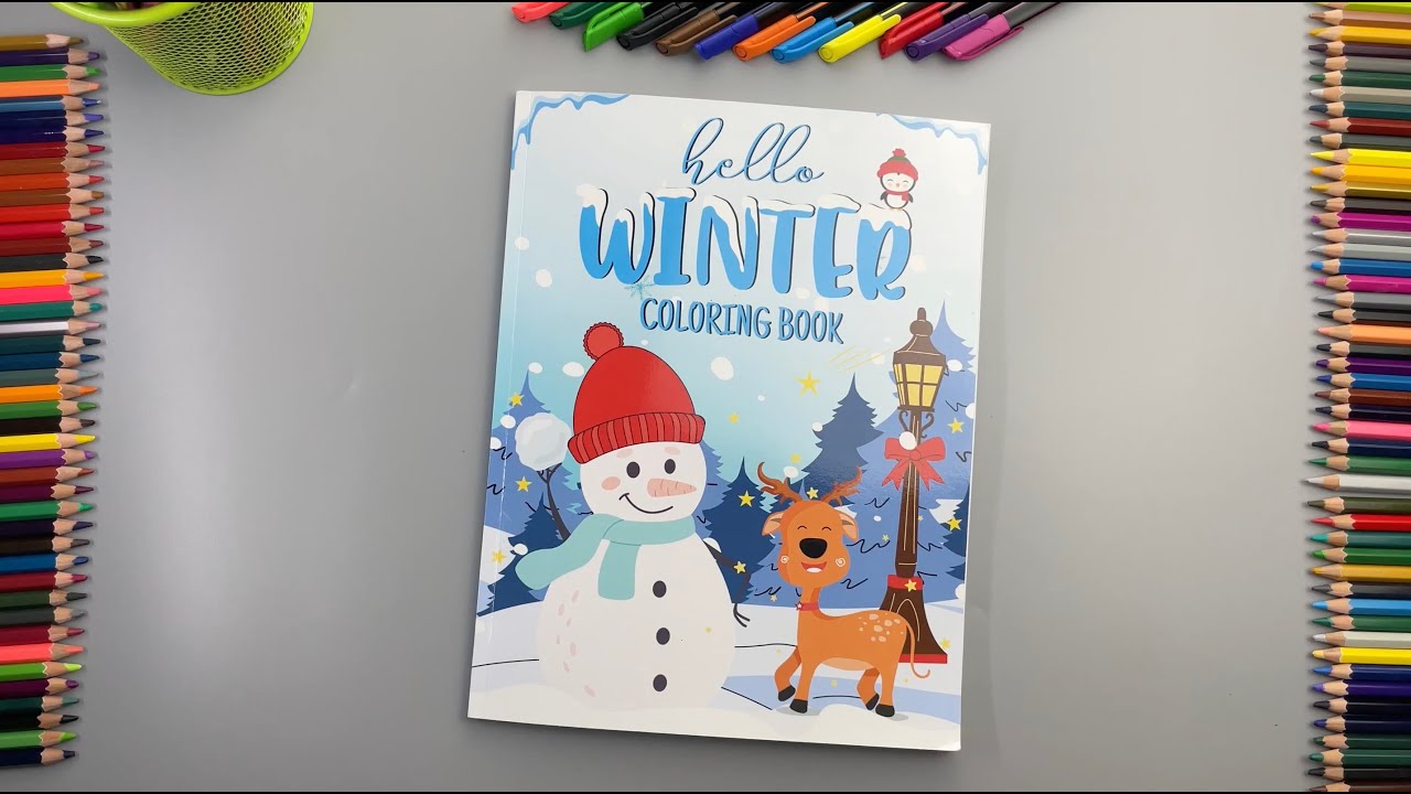 Winter Coloring Book for Kids with 50 Beautiful Coloring Pages | Simple & Easy Winter Coloring Book
