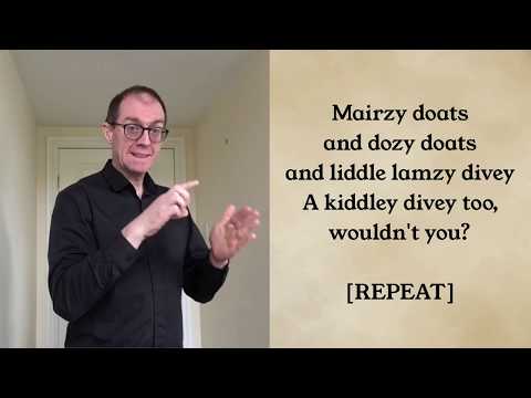 "Mairzy Doats and Dozy Doats" - Tom Carradine's VE Day Sing-a-long - BSL / Captioned