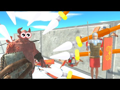 ESCAPE FROM THE SPEARS OF THE ROMANS! - ANIMAL REVOLT BATTLE SIMULATOR