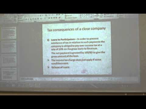 Lecture 1 Part 2 Corporation Tax and Close Company Rules
