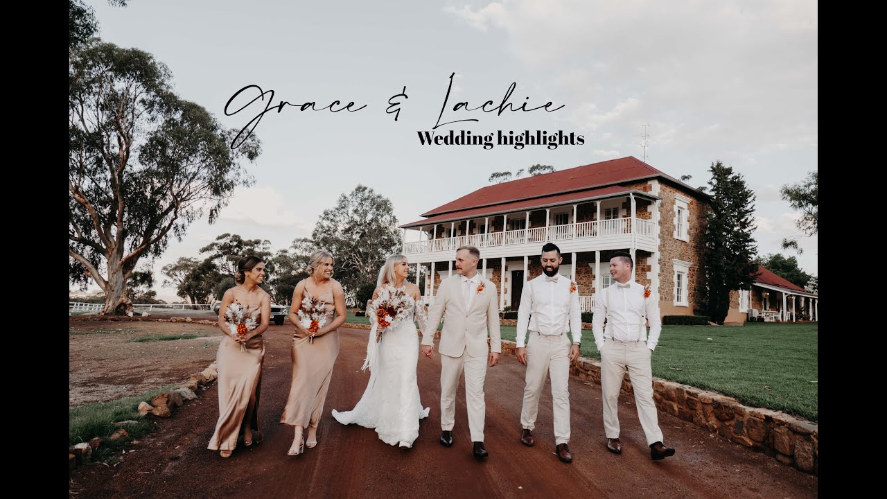 Grace and Lachie's Buckland Estate wedding film — click to play