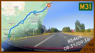 Sydney to Melbourne Time Lapse! (via M31 Hume Highway)